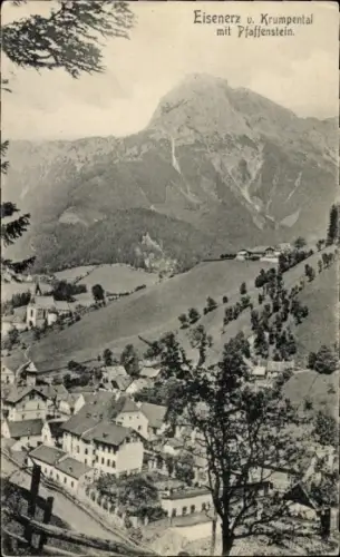 Ak Eisenerz Steiermark, Panorama, Krumpental, Pfaffenstein