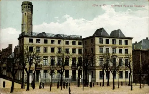 Ak Cöln Köln am Rhein, Köln a. Rh., Richmodis Haus am Neumarkt, Bäume, Menschen