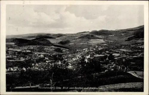 Ak Reichenbach bei Hohenstein Ernstthal Callenberg in Sachsen, Blick vom Borstein auf Hohenstein,