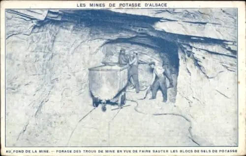 Ak Wittelsheim Elsass Haut Rhin, De Elzassische Potaschmijnen, Kalimine