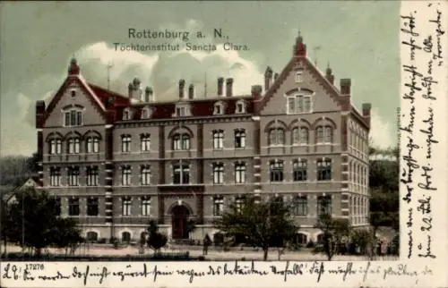 Ak Rottenburg am Neckar, Töchterinstitut Sancta Clara,   mit Adresse