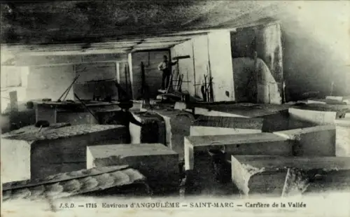 Ak St Marc Angoulême Charente, Steinbruch