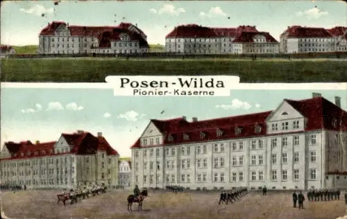 Ak Poznań Posen, Pionier-Kaserne