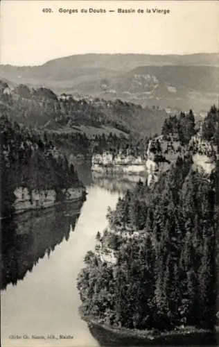 Ak Doubs, Schluchtblick, Virgin's Basin