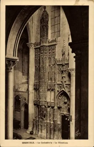 Ak Grenoble Isère, Kathedrale, Ciborium, Grenoble