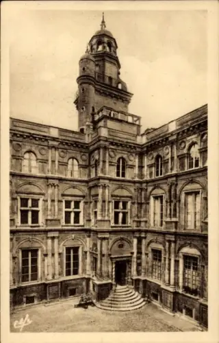 Ak Toulouse Haute Garonne,  Innenhof des Hôtel d'Asserat, 16. Jahrhundert