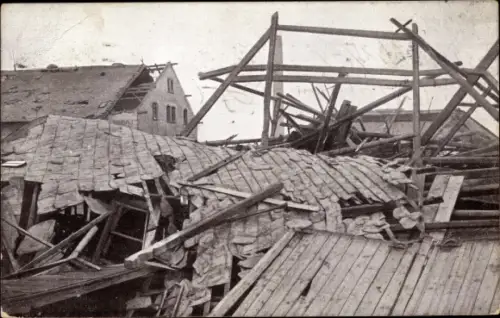 Ak Chemnitz Furth Sachsen, Fritschings Gut, Sturmkatastrophe 1916