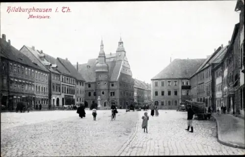 Ak Hildburghausen in Thüringen, Marktplatz
