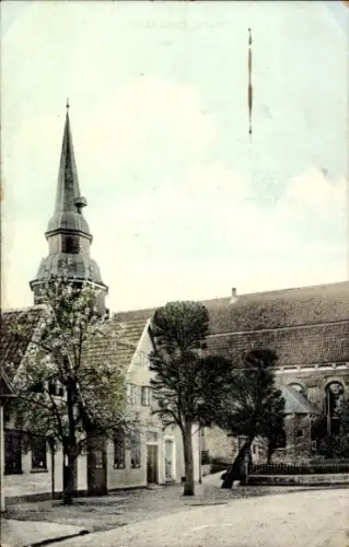 Ak Steinkirchen Altes Land im Kreis Stade, Blick auf die Kirche