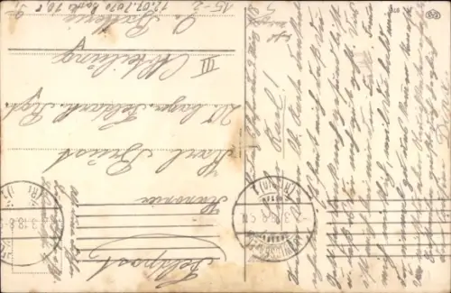 Ak Im Ätherblau, der Sonne nah, die deutschen Fahnen fliegen, Zeppelin Luftschiff, 1. WK