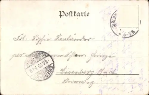 Litho Kretschmar, O., Bad Blankenburg in Thüringen, Schwarzatal, Hotel Chrysopras, Kutsche