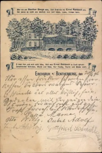 Litho Ronnenberg in Niedersachsen, Benther Berg, Erichs Ruh, Erichsruh, Inh. Ernst Rehbock