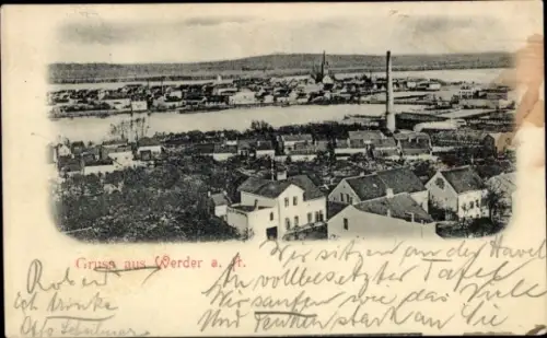 Ak Werder an der Havel, Panorama