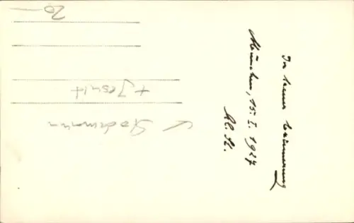 Künstler Ak Schriftsteller Alois Stockmann, Autogramm