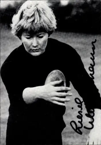 Autogrammkarte Leichtathletin Liesel Westermann, Diskuswerferin, Autogramm