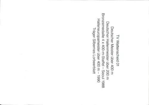 Autogrammkarte Leichtathlet Norbert Dobeleit, Autogramm