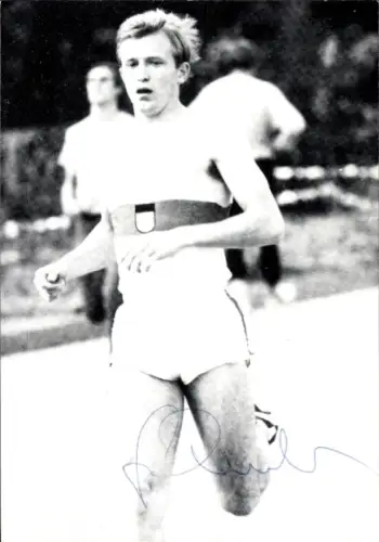 Autogrammkarte Leichtathlet Dr. Gerd Wucherer, Autogramm