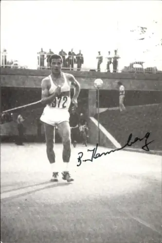 Autogrammkarte Leichtathlet Bernd Kannenberg, LAC Quelle Fürth, Autogramm