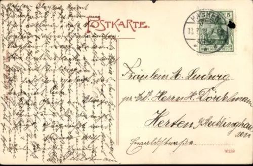 Ak Langscheid Sundern Sauerland, Gastwirtschaft A. Becker, Kapelle, Schule