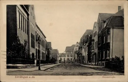 Ak Uerdingen Krefeld am Niederrhein, Roonstraße