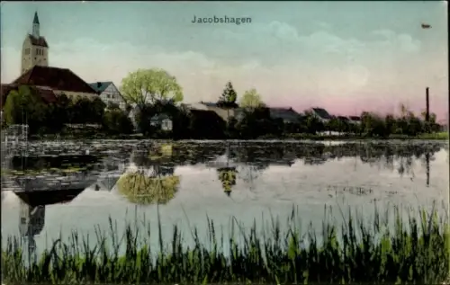 Ak Dobrzany Jacobshagen Pommern, Teilansicht