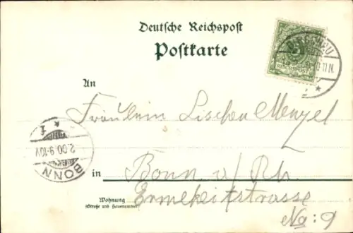 Litho Kijewo Neumühl Ostbrandenburg, Fachwerkhaus