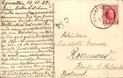 Künstler Ak Ebner, P., Unterm Regendach, Kinder unter einem Regenschirm, Hund