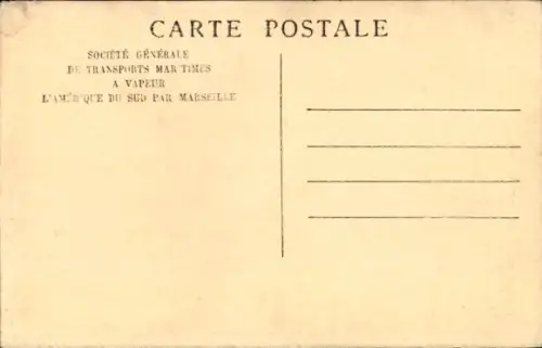 Ak Paquebot Alsina, Dampfschiff auf See, SGTM