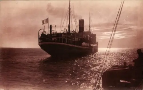 Ak Paquebot Formose, Compagnie des Chargeurs Réunis