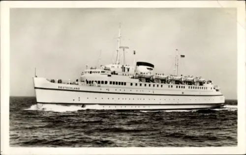 Ak Bundesbahn Hochsee Fährschiff Deutschland