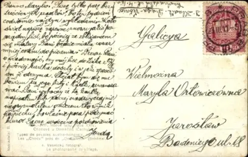 Künstler Ak Menschen in tschechischen Trachten, Mädchen wird fotografiert, Fotograf