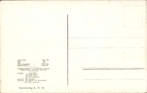 Ak Dampfschiff Graf Waldersee der HAPAG
