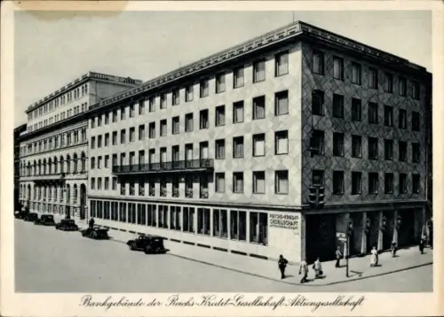 Ak Berlin Mitte, Bankgebäude der Reichskreditgesellschaft Aktiengesellschaft, Französische Straße 49