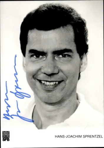 Autogrammkarte Hans-Joachim Sprentzel, Autogramm