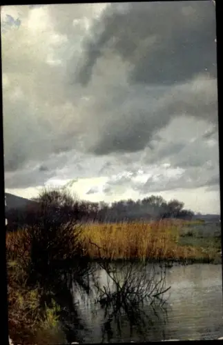 Ak Landschaft, Seepartie