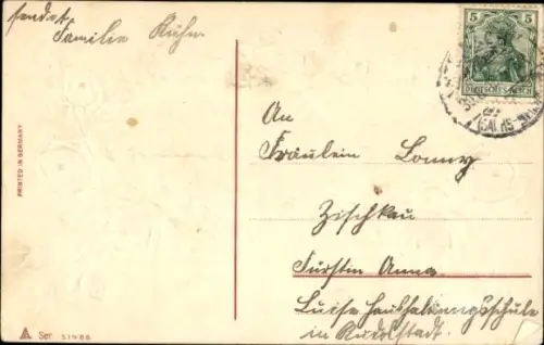 Präge Ak Glückwunsch Geburtstag, Blumen, Klee