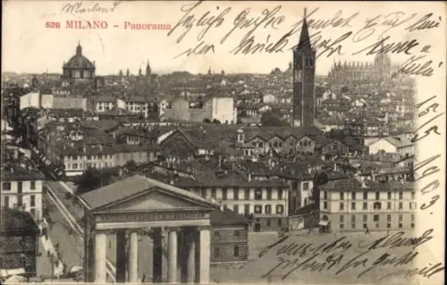 Ak Milano Mailand Lombardia, Panorama