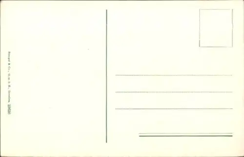 Ak Aachen,  Rathaus, Treppenhaus, Gemälde von Alb. Baur, Entdeckung der warmen Quellen