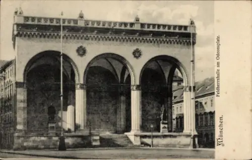 Ak München, Hofbräuhaus, Feldherrnhalle, Odeonsplatz, München