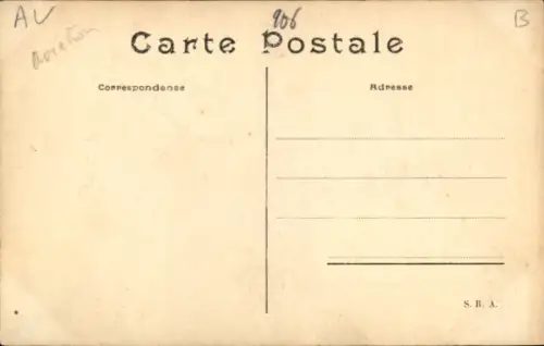 CPA Hubert Latham en plein vol, Monoplan