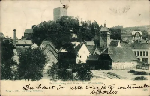 Ak Sonnenberg Wiesbaden in Hessen, Sonnenberg, Ruine, Gebäude, Deutsche Reich