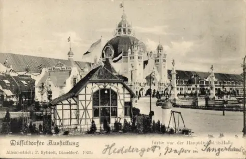 Ak Düsseldorf, Gewerbe und Industrieausstellung 1902, Hauptindustriehalle