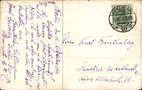 Ak Berlin Tiergarten, Potsdamer Platz, Straßenbahnen, Litfaßsäule, Passanten