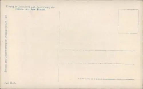 Ak Oberammergau in Oberbayern, Passionsspiele 1900, Einzug in Jerusalem