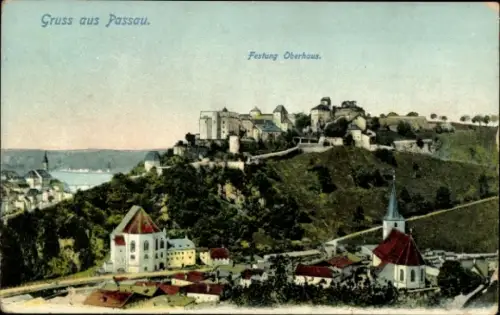 Ak Passau in Niederbayern, Festung Oberhaus