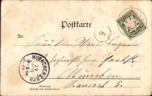 Ak Kreuth am Tegernsee Oberbayern, Schwarze Berge, Fabrikgebäude, Felder, Text 'Gruss aus Bad Kre