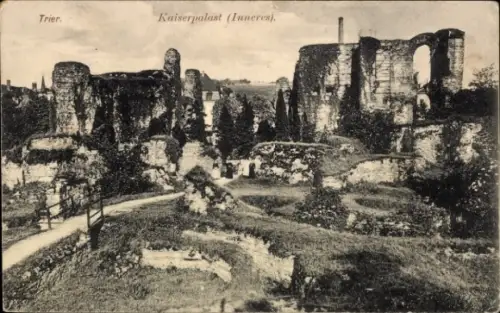 Ak Trier an der Mosel, Ruinen des Kaiserpalasts