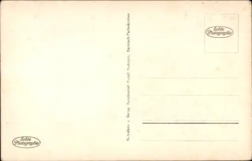 Ak Garmisch Partenkirchen in Oberbayern, Blick auf Kreuzeckhaus