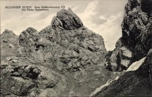 Ak Kempten im Allgäu Schwaben, Kleine Steinscharte