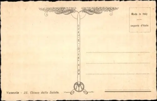 Ak Venezia Venedig Veneto,  Chiesa della Salute, Gondel, Wasser, Himmel